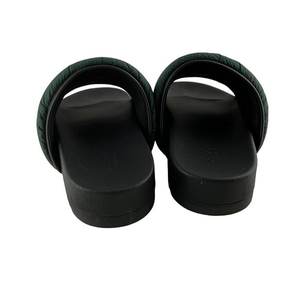 Gucci Women's Padded Web Slide Sandals Green & Red Nylon Sz 39 - Picture 7 of 10